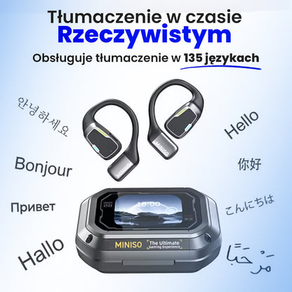 TŁUMACZ TO™ Słuchawki bezprzewodowe tłumaczące w czasie teraźniejszym
